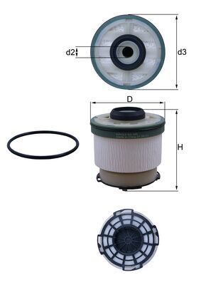 Filtr paliwa MAHLE KX385D