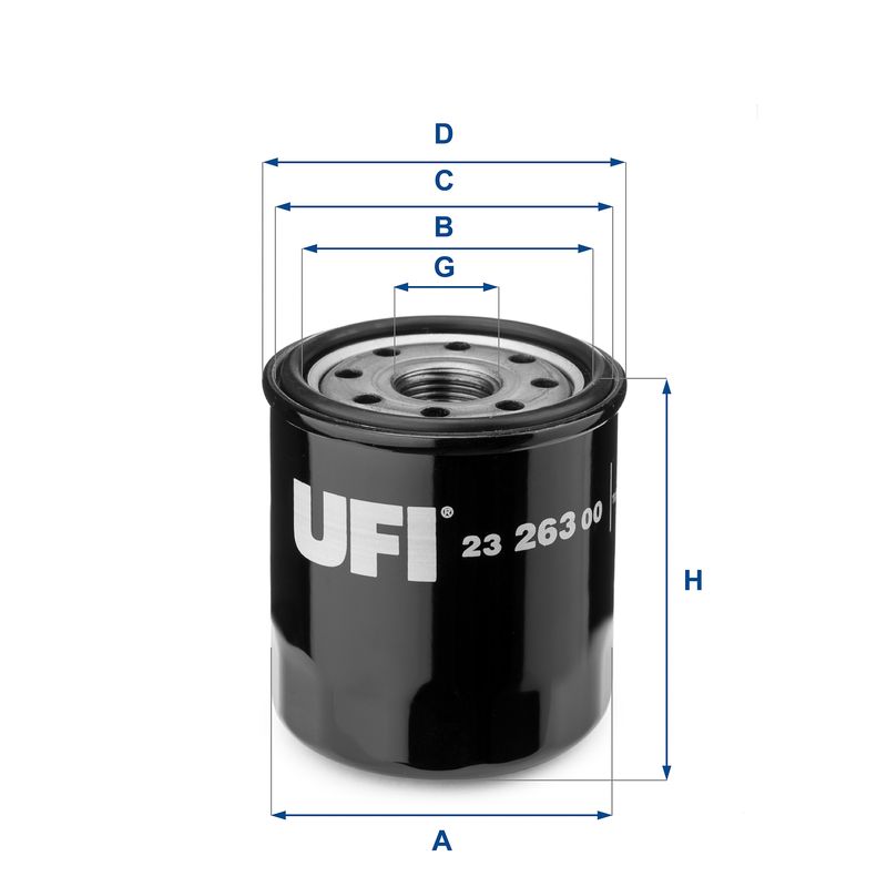 Filtr oleju UFI 23.263.00
