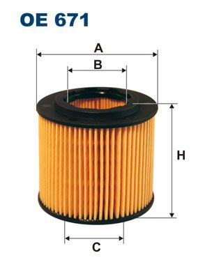 Filtr oleju FILTRON oe 671