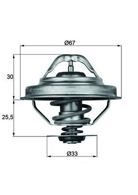 Termostat, płyn chłodzący MAHLE TX2888D