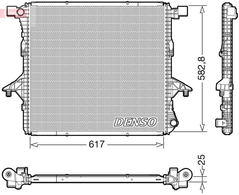 Chłodnica, układ chłodzenia silnika DENSO DRM32052