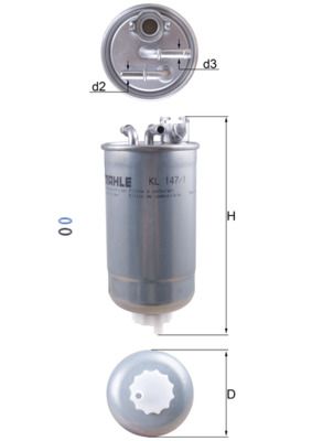 Filtr paliwa KNECHT KL 147/1D