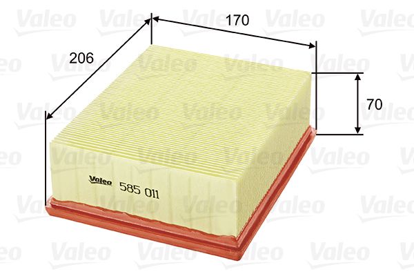 Filtr powietrza VALEO 585011