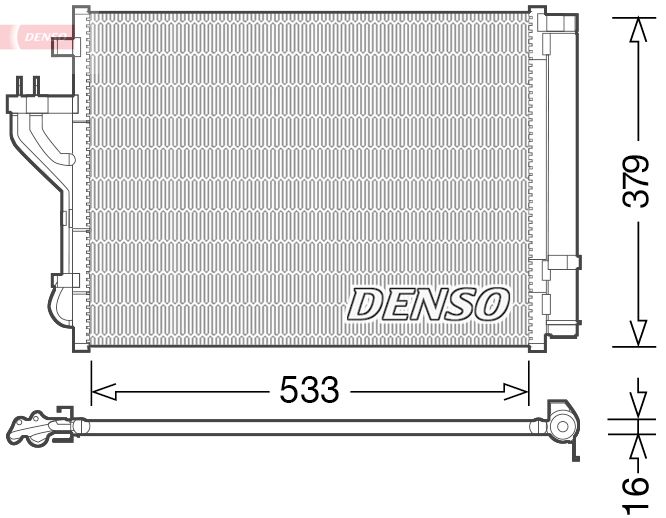 Skraplacz, klimatyzacja DENSO DCN41004