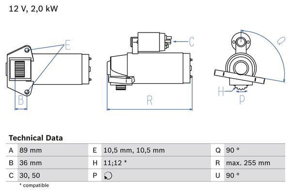 Rozrusznik BOSCH 0986021810