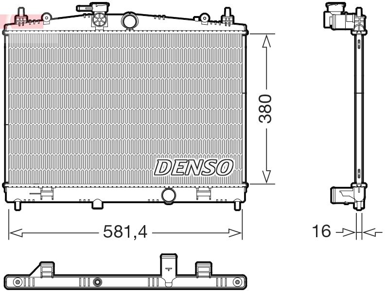 Chłodnica, układ chłodzenia silnika DENSO DRM46079
