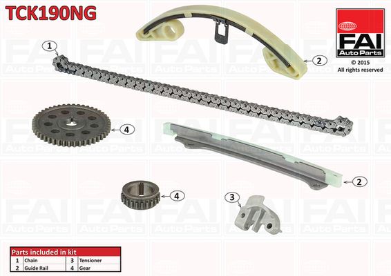 Zestaw łańcucha rozrządu FAI AutoParts tck190ng