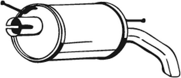 Tłumik końcowy BOSAL 154-511