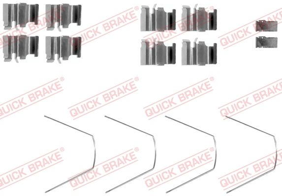Zestaw akcesoriów, klocki hamulcowe QUICK BRAKE 109-1651