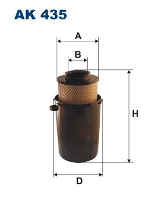 Filtr powietrza FILTRON ak 435