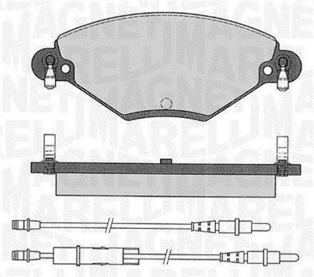 Zestaw klocków hamulcowych, hamulce tarczowe MAGNETI MARELLI 363916060181