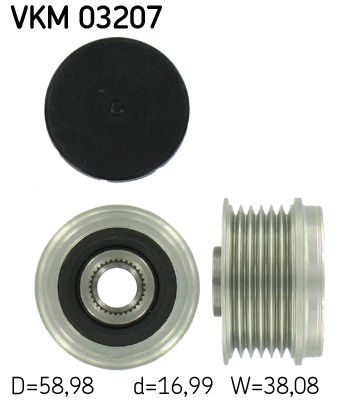 Alternator - sprzęgło jednokierunkowe SKF VKM03207