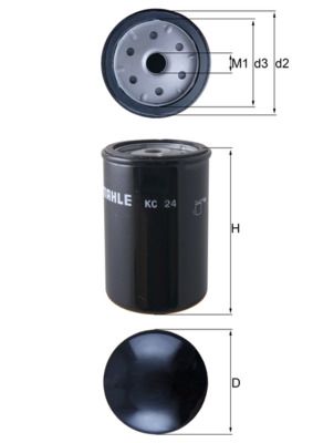 Filtr paliwa MAHLE KC24