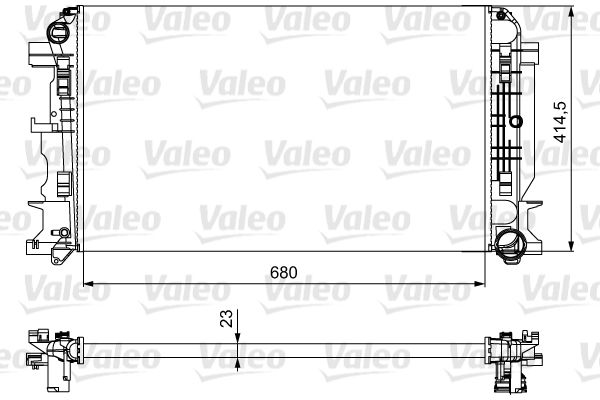Chłodnica, układ chłodzenia silnika VALEO 734926