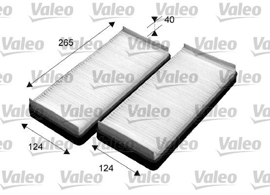 Filtr, wentylacja przestrzeni pasażerskiej VALEO 715531