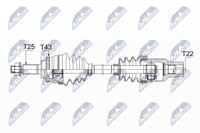 Wał napędowy NTY NPW-SU-025