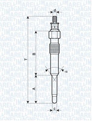 Świeca żarowa MAGNETI MARELLI 062900007304