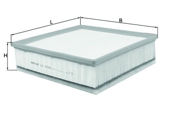 Filtr powietrza KNECHT LX 4038