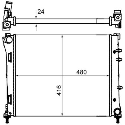 Chłodnica, układ chłodzenia silnika MAHLE CR2000000S