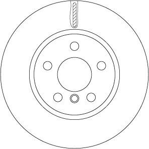 Tarcza hamulcowa TRW DF6757