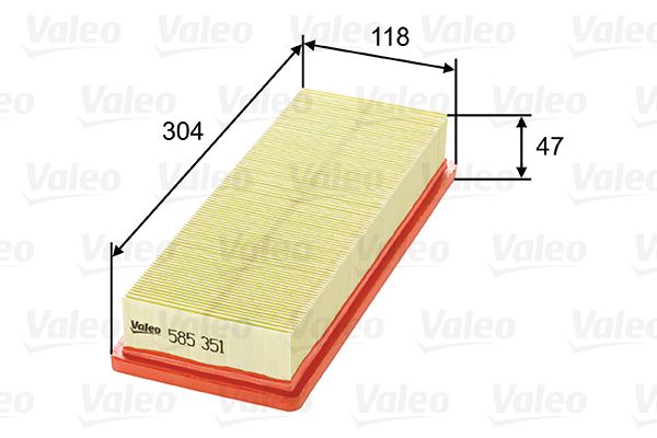 Filtr powietrza VALEO 585351