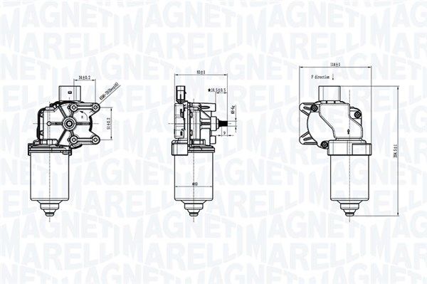Silnik wycieraczek MAGNETI MARELLI 064372300010