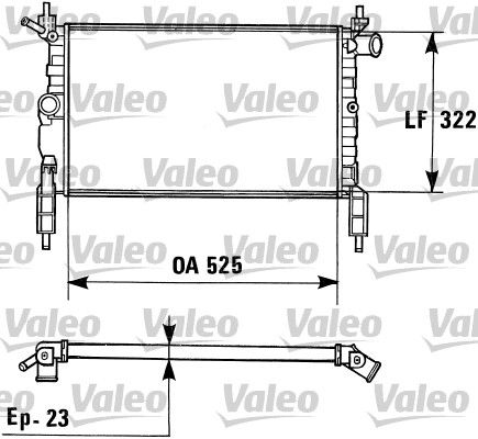 Chłodnica, układ chłodzenia silnika VALEO 730975