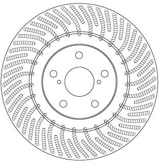 Tarcza hamulcowa TRW DF6692S
