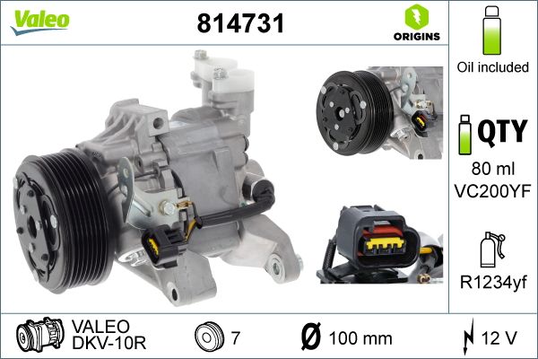 Sprężarka, klimatyzacja VALEO 814731