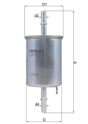Filtr paliwa MAHLE KL573