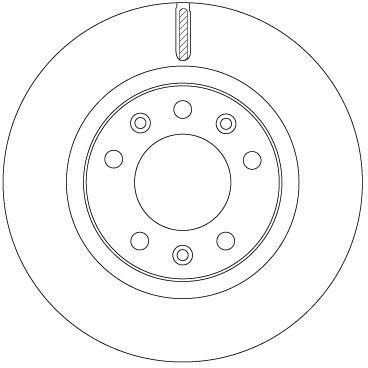 Tarcza hamulcowa TRW DF6785