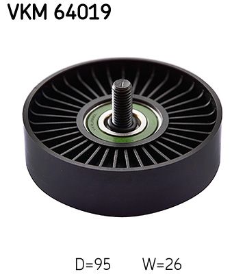 rolka kierunkowa / prowadząca, pasek klinowy zębaty SKF VKM 64019