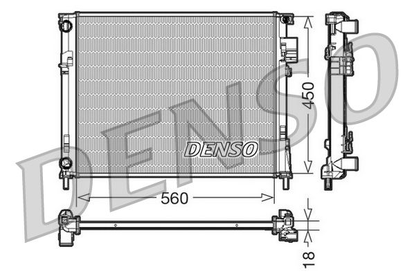 Chłodnica, układ chłodzenia silnika DENSO DRM23095