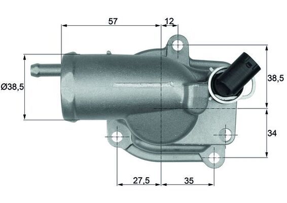 Termostat, płyn chłodzący MAHLE TH1087