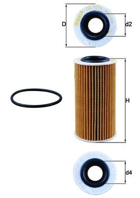 Filtr oleju KNECHT OX 1076D