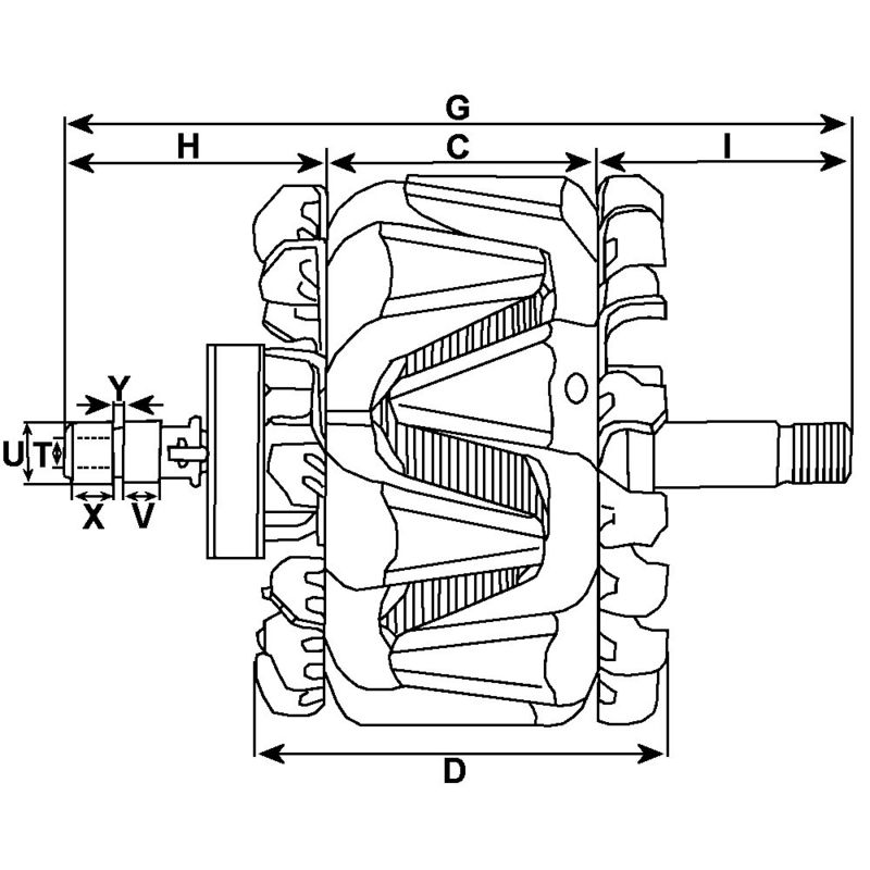 Wirnik, alternator HC-CARGO F032334433