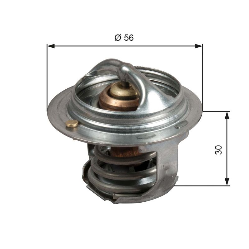 Termostat, płyn chłodzący GATES TH50482G1