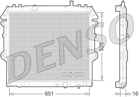 Chłodnica, układ chłodzenia silnika DENSO DRM50069