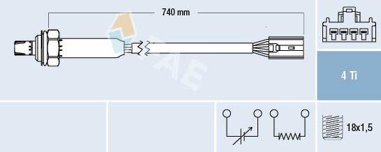 Sonda lambda FAE 77189