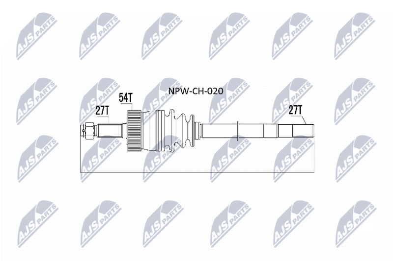 Wał napędowy NTY NPW-CH-020