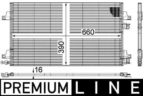 Skraplacz, klimatyzacja MAHLE AC366000P
