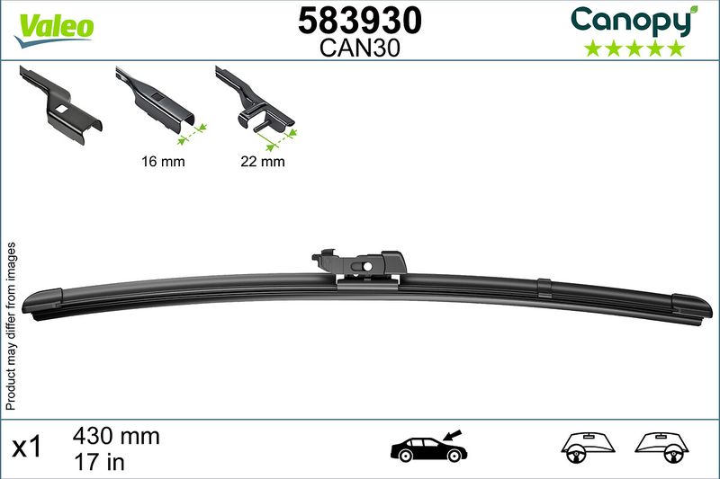 Pióro wycieraczki VALEO 583930