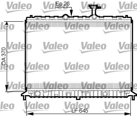 Chłodnica, układ chłodzenia silnika VALEO 735501