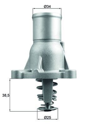 Termostat, płyn chłodzący MAHLE TI 260 92