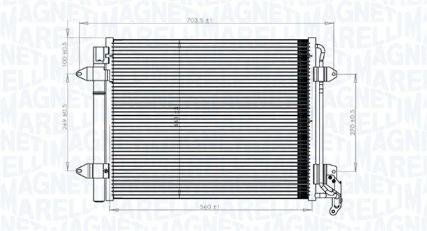 Skraplacz, klimatyzacja MAGNETI MARELLI 350203833000