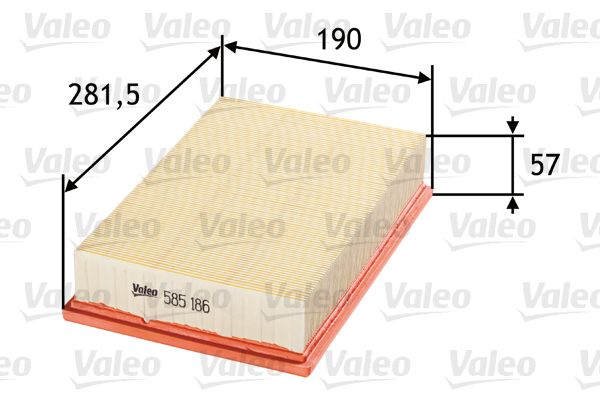 Filtr powietrza VALEO 585186