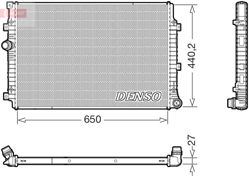 Chłodnica, układ chłodzenia silnika DENSO DRM32065