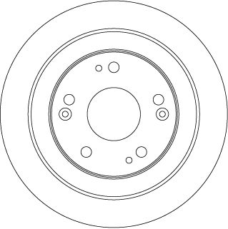 Tarcza hamulcowa TRW DF6526