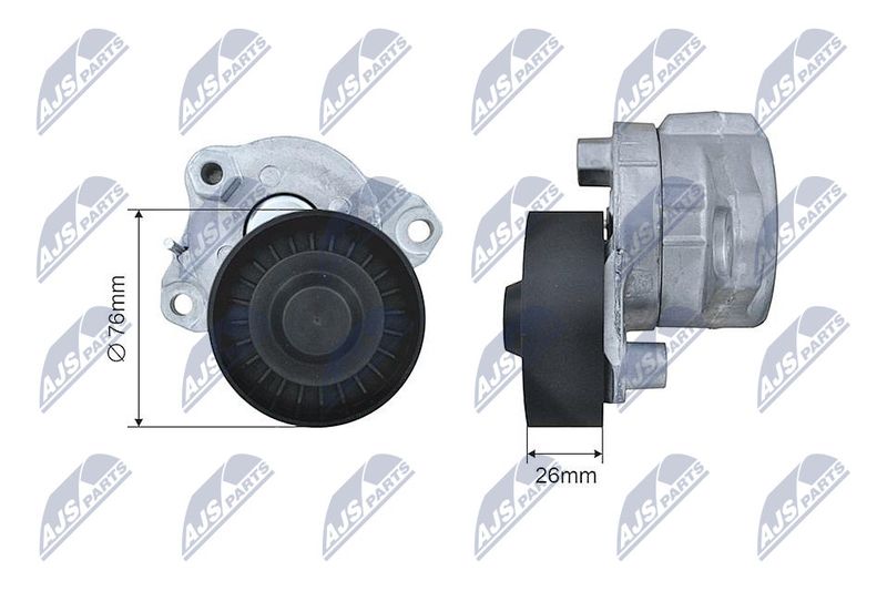 Rolka napinacza, pasek klinowy wielorowkowy NTY RNK-ME-012