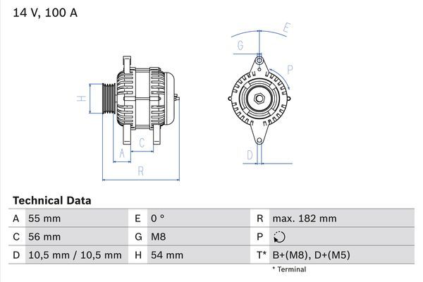 Alternator BOSCH 0986042740